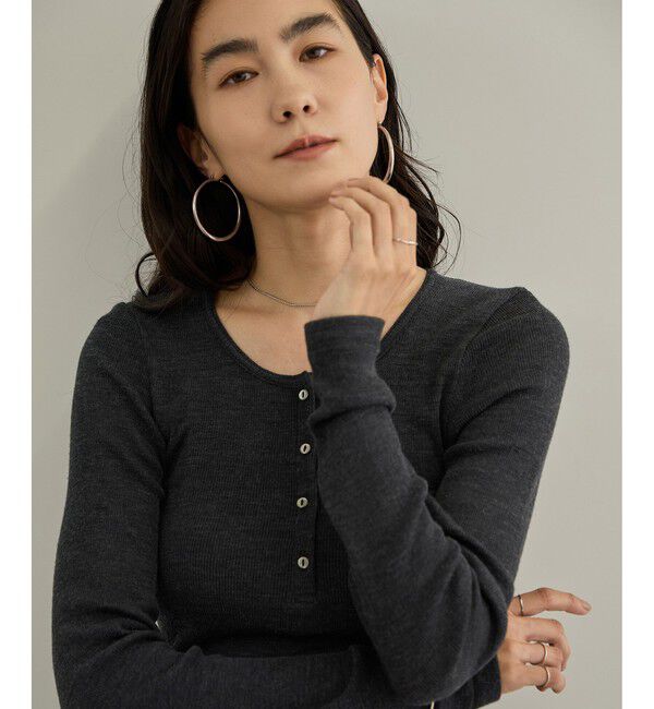 SALON adam et rope'「HugWool ヘンリーネックプルオーバー / イージーケア」|Tシャツ・カットソー|