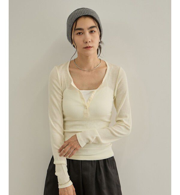 SALON adam et rope'「HugWool ヘンリーネックプルオーバー / イージーケア」|Tシャツ・カットソー|