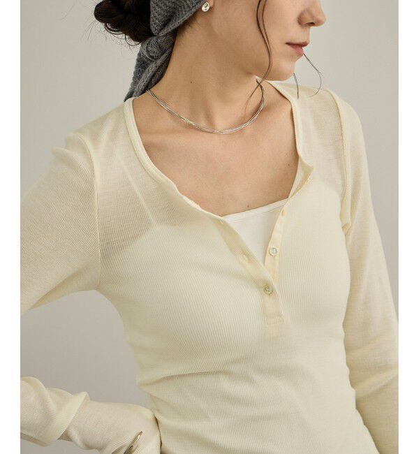 SALON adam et rope'「HugWool ヘンリーネックプルオーバー / イージーケア」|Tシャツ・カットソー|