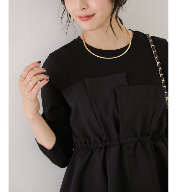 VIS「【WEB限定】ビスチェドッキングペプラムロングスリーブTシャツ」|Tシャツ・カットソー|