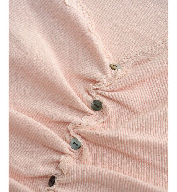 Rope&rsquo;Picnic「フロントギャザーVネックカットトップス」|Tシャツ・カットソー|