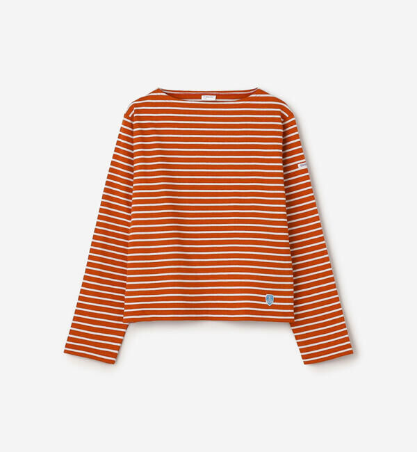 ORCIVAL「ORCIVAL | コットンロード ボートネック クロップドバスクTシャツ WOMEN」|Tシャツ・カットソー|