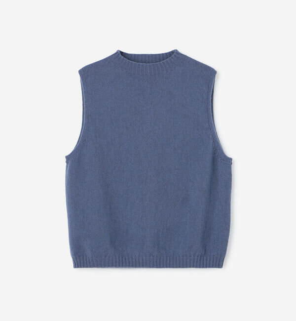 Morris & Sons「MORRIS & SONS | ジーロンラム クルーネックベスト WOMEN」|ベスト・ジレ|