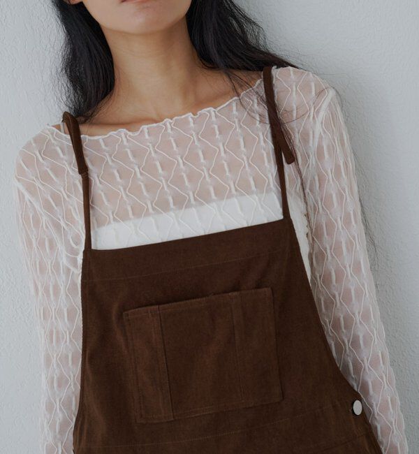  「コーデュロイサロペット」|オールインワン|
