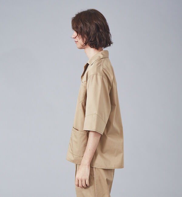 ABAHOUSE「【Dickies / ディッキーズ】別注 オーバーサイズ Wポケット オープンカ」|シャツ・ブラウス|