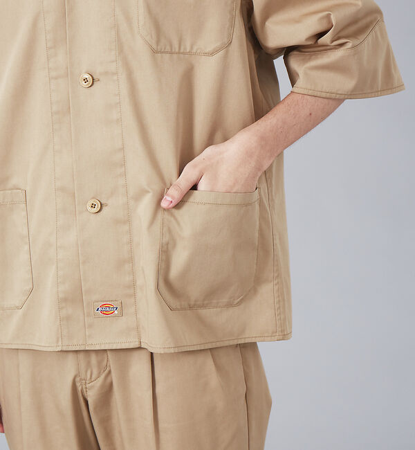 ABAHOUSE「【Dickies / ディッキーズ】別注 オーバーサイズ Wポケット オープンカ」|シャツ・ブラウス|
