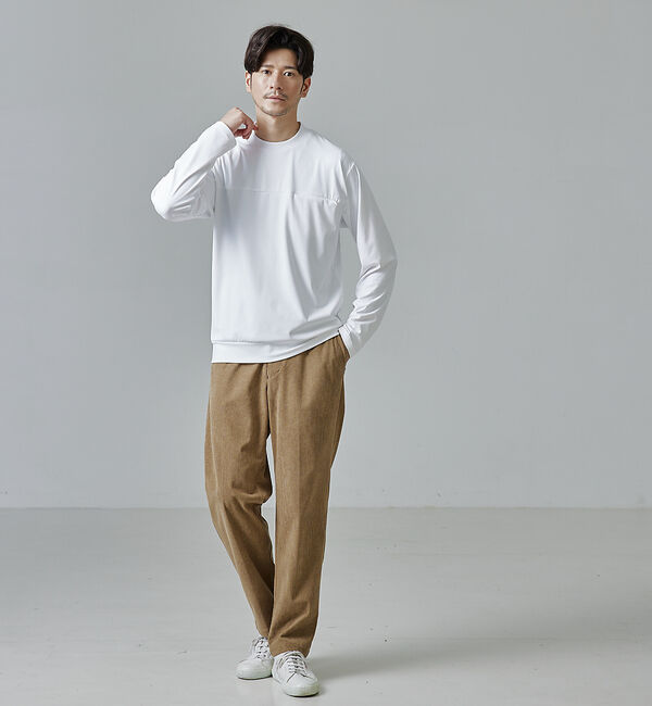 ABAHOUSE「【セットアップ対応】ストレッチ コーデュロイ ワイドテーパード パンツ」|その他|