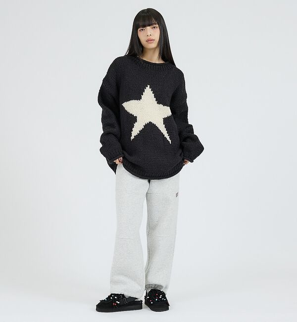 ABAHOUSE「【THRIFTY LOOK / スリフティールック】HAND KNIT ROLL」|ニット・セーター|
