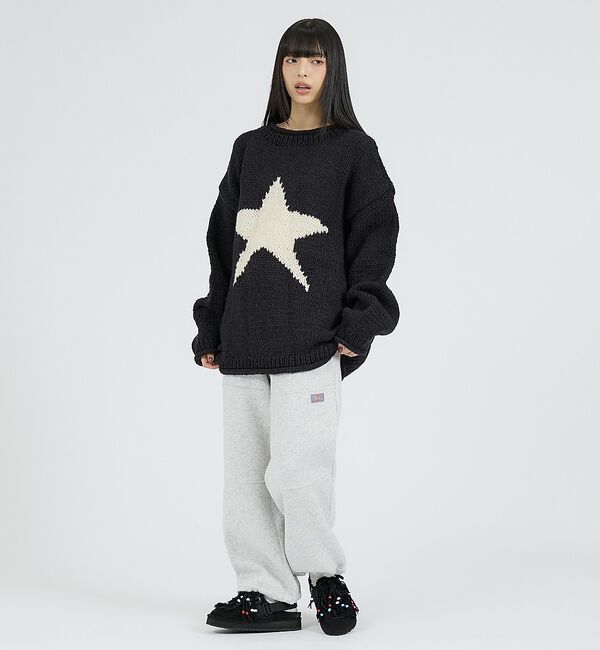 ABAHOUSE「【THRIFTY LOOK / スリフティールック】HAND KNIT ROLL」|ニット・セーター|