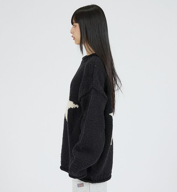 ABAHOUSE「【THRIFTY LOOK / スリフティールック】HAND KNIT ROLL」|ニット・セーター|