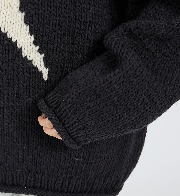 ABAHOUSE「【THRIFTY LOOK / スリフティールック】HAND KNIT ROLL」|ニット・セーター|