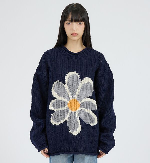 ABAHOUSE「【THRIFTY LOOK / スリフティールック】HAND KNIT ROLL」|ニット・セーター|