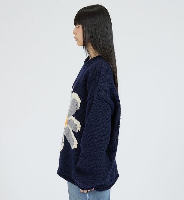 ABAHOUSE「【THRIFTY LOOK / スリフティールック】HAND KNIT ROLL」|ニット・セーター|