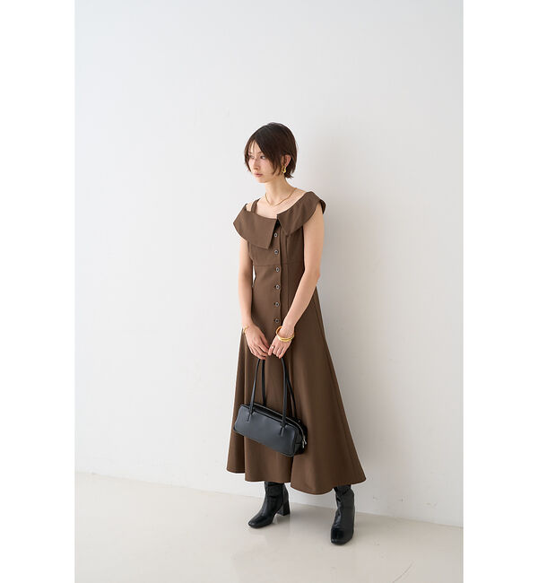 Rouge vif「【一部店舗限定】アシメショルダーワンピース」|ワンピース|