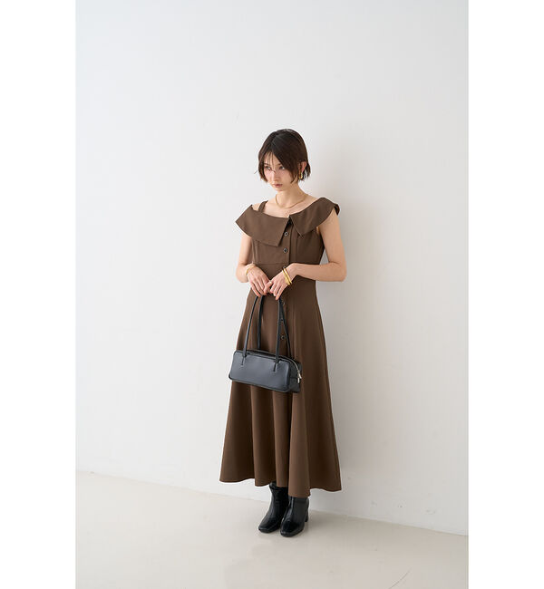 Rouge vif「【一部店舗限定】アシメショルダーワンピース」|ワンピース|