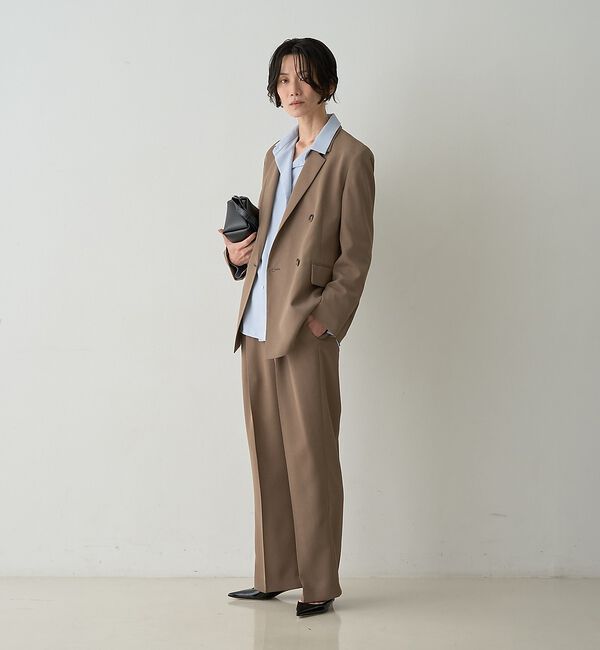 qualite「タックストレートパンツ」|その他|