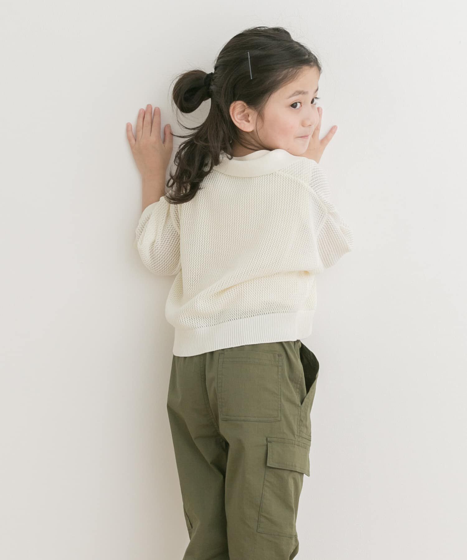 URBAN RESEARCH DOORS「クロップドメッシュシャツ(KIDS)」|ニット・セーター|