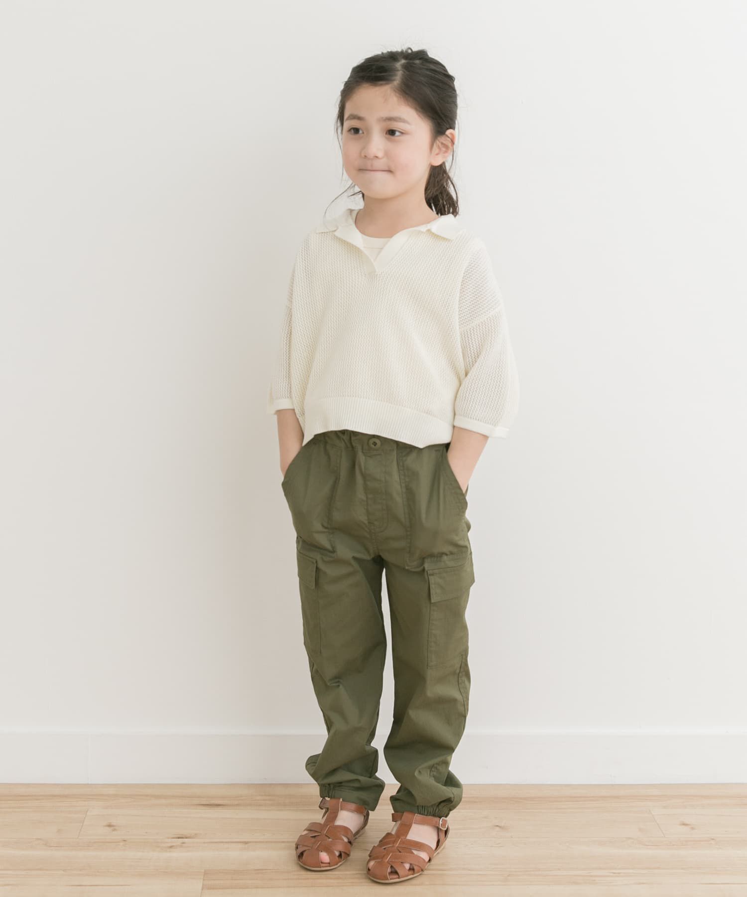 URBAN RESEARCH DOORS「クロップドメッシュシャツ(KIDS)」|ニット・セーター|