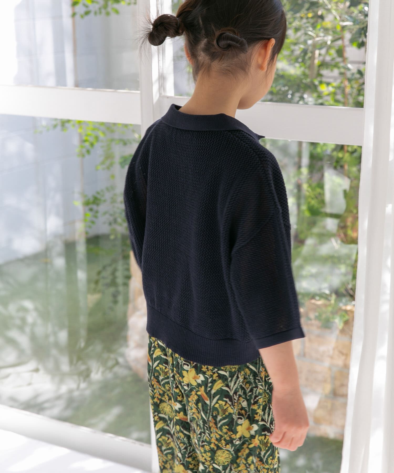 URBAN RESEARCH DOORS「クロップドメッシュシャツ(KIDS)」|ニット・セーター|