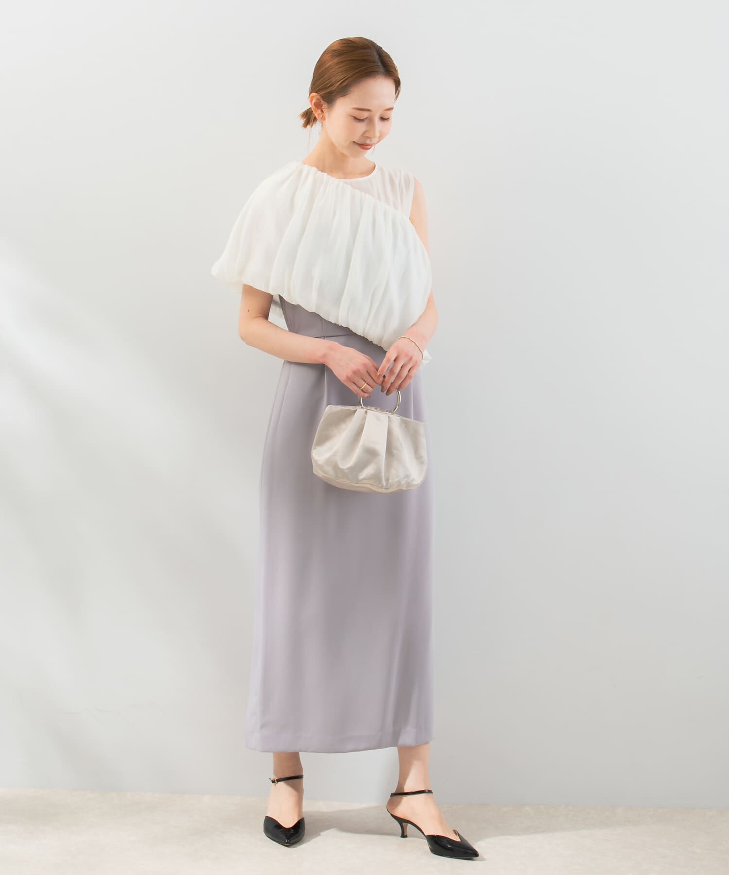 URBAN RESEARCH ROSSO「マルチWAYシアーオフショルドレス」|ワンピース|