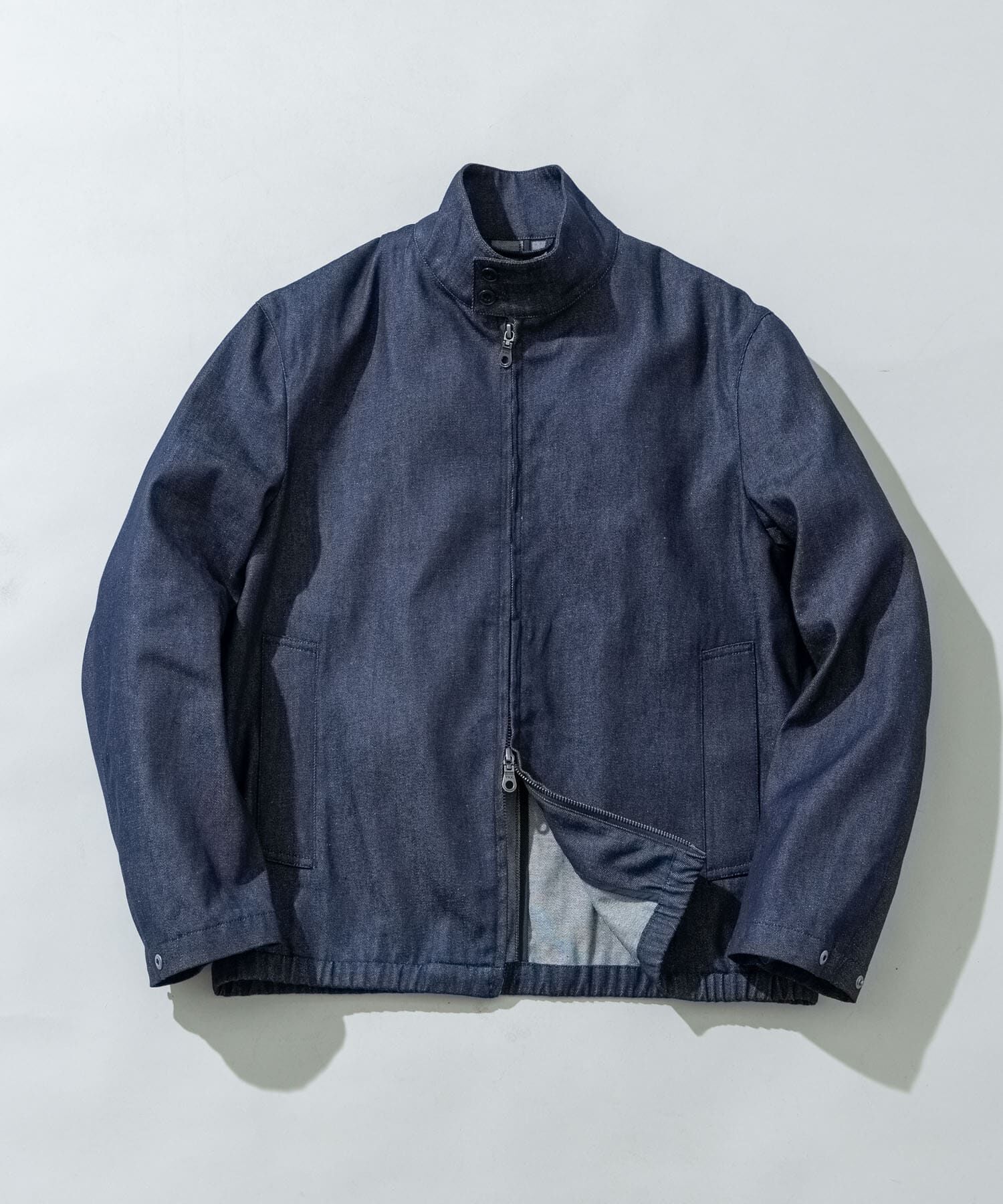URBAN RESEARCH ROSSO「『WEB限定』デニムスタンドブルゾン」|ブルゾン・スタジャン|インディゴブルー