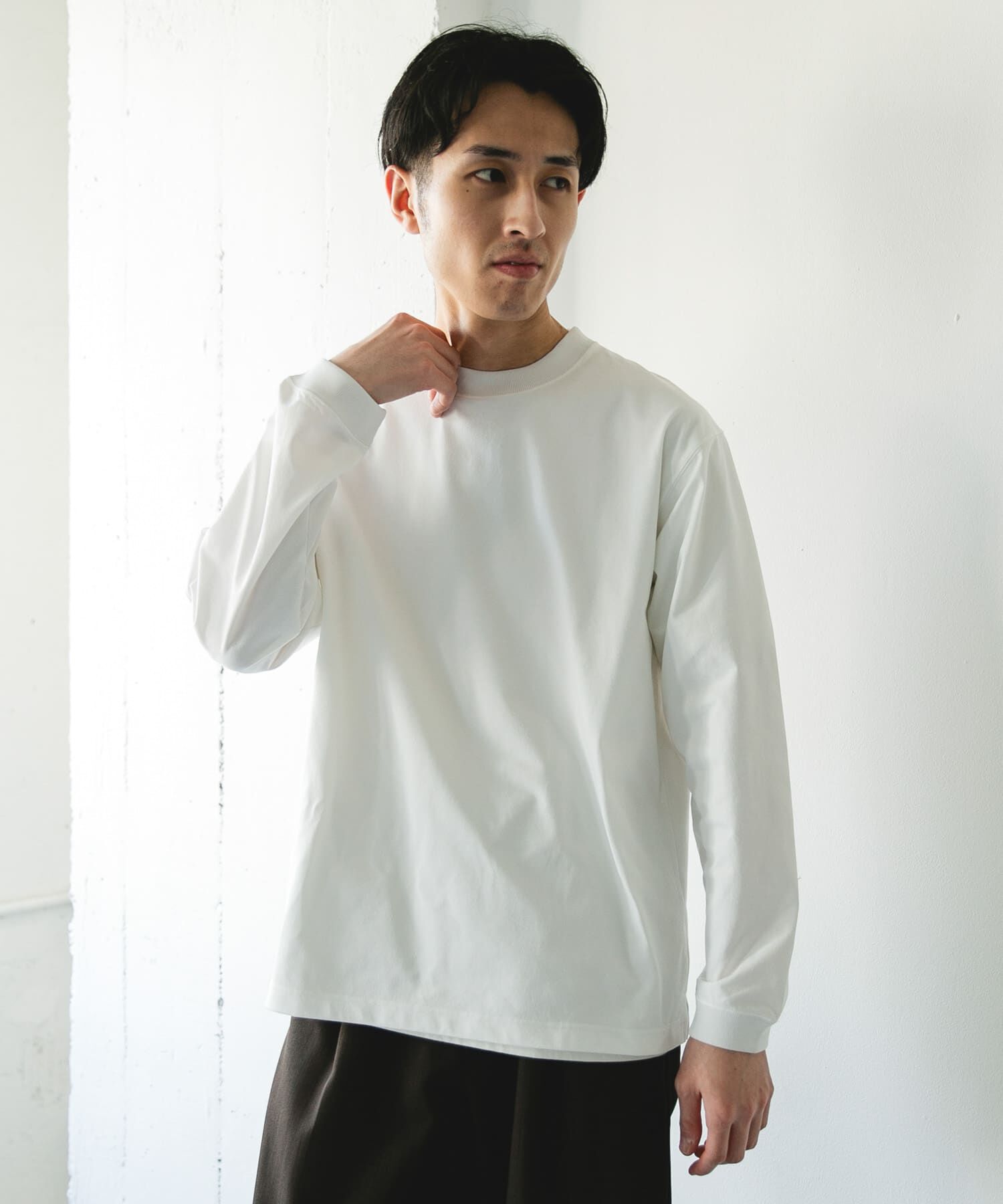 URBAN RESEARCH DOORS「『吸水速乾/接触冷感/ｲｰｼﾞｰｹｱ』ｸｲｯｸﾄﾞﾗｲ ﾛﾝｸﾞｽﾘｰ 」|Tシャツ・カットソー|