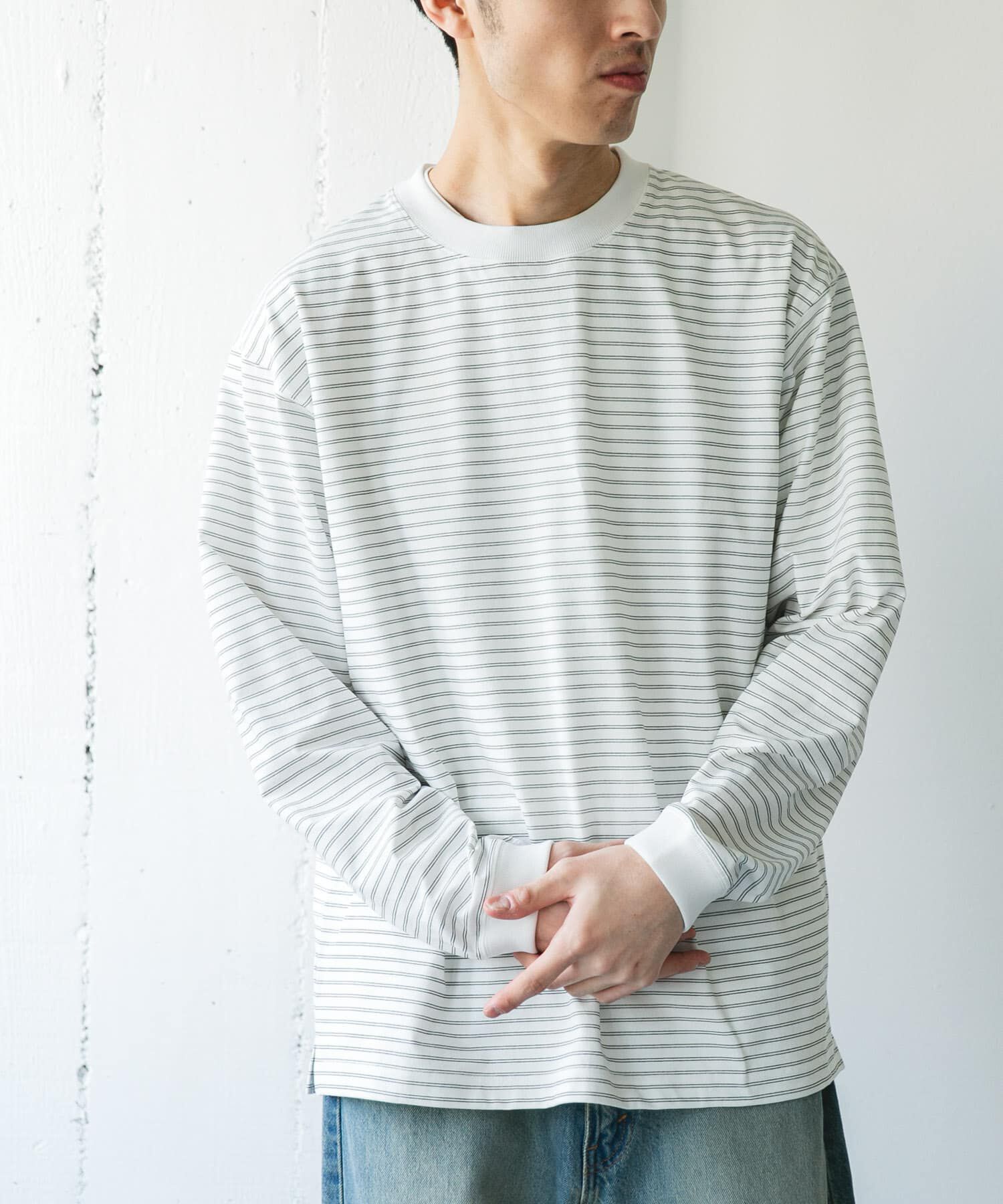 URBAN RESEARCH DOORS「『吸水速乾/接触冷感/ｲｰｼﾞｰｹｱ』ｸｲｯｸﾄﾞﾗｲ ﾛﾝｸﾞｽﾘｰ 」|Tシャツ・カットソー|