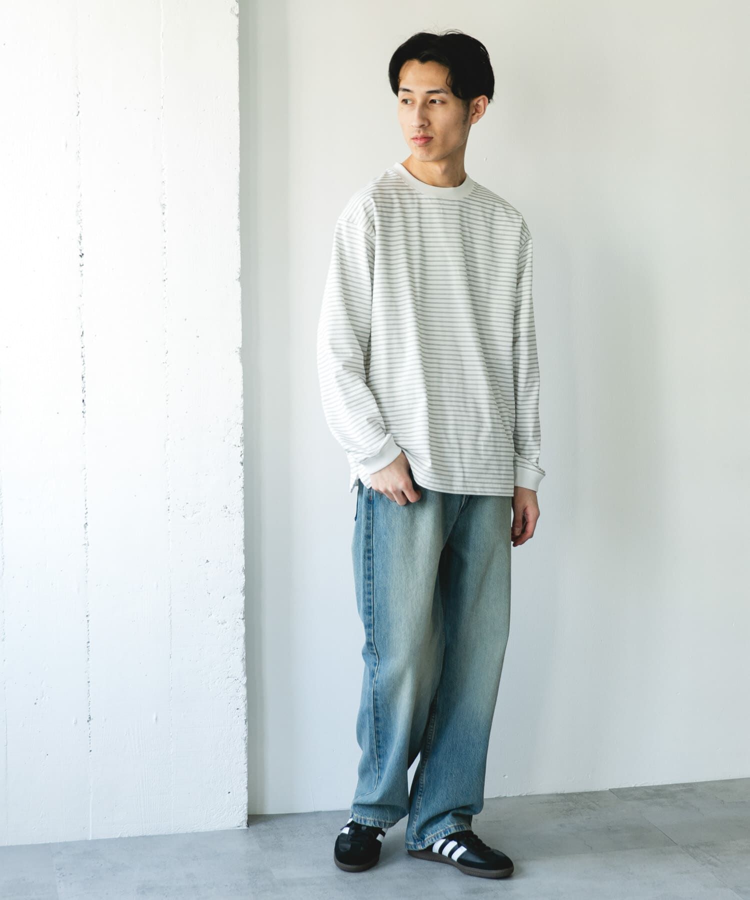 URBAN RESEARCH DOORS「『吸水速乾/接触冷感/ｲｰｼﾞｰｹｱ』ｸｲｯｸﾄﾞﾗｲ ﾛﾝｸﾞｽﾘｰ 」|Tシャツ・カットソー|