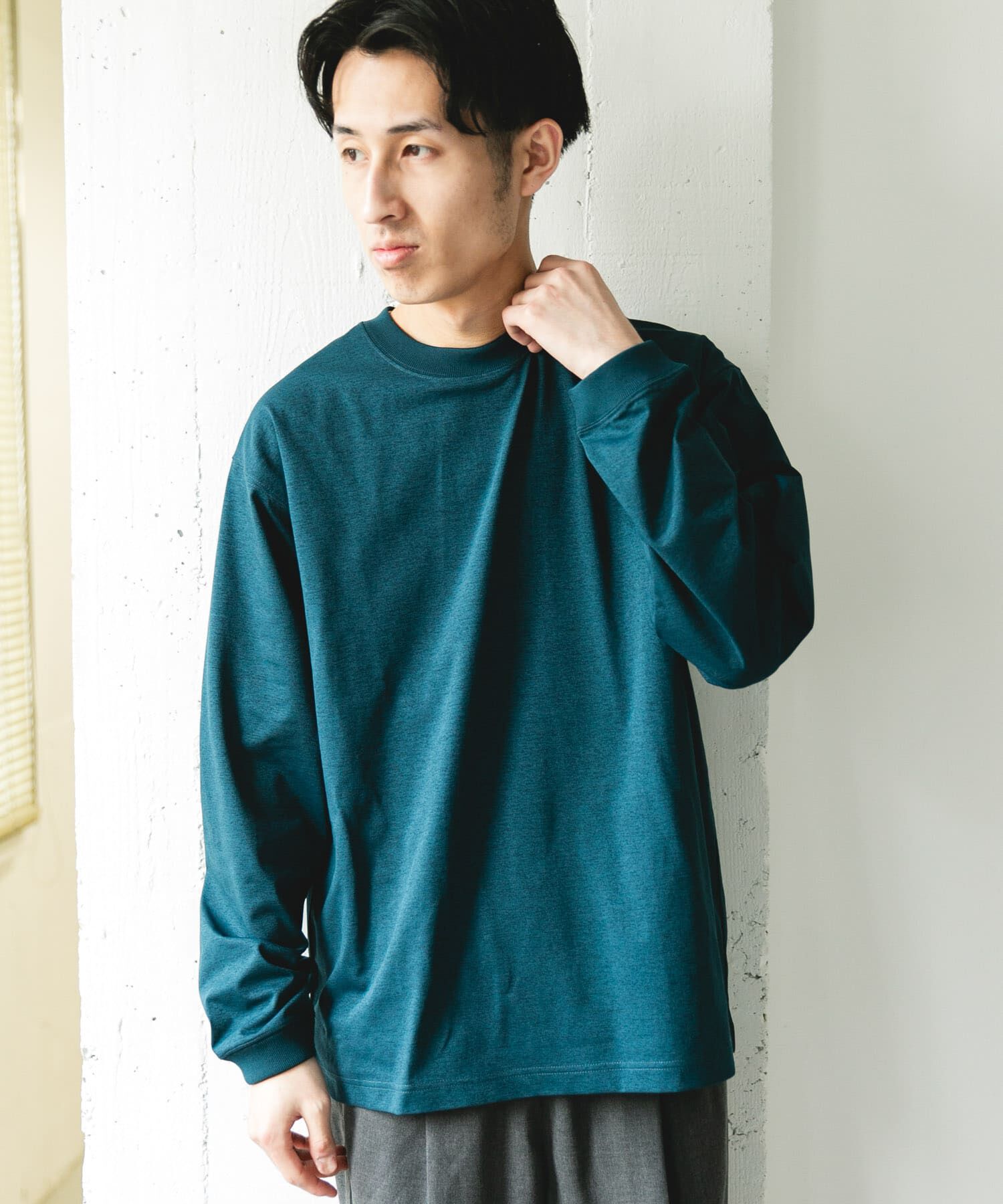 URBAN RESEARCH DOORS「『吸水速乾/接触冷感/ｲｰｼﾞｰｹｱ』ｸｲｯｸﾄﾞﾗｲ ﾛﾝｸﾞｽﾘｰ 」|Tシャツ・カットソー|
