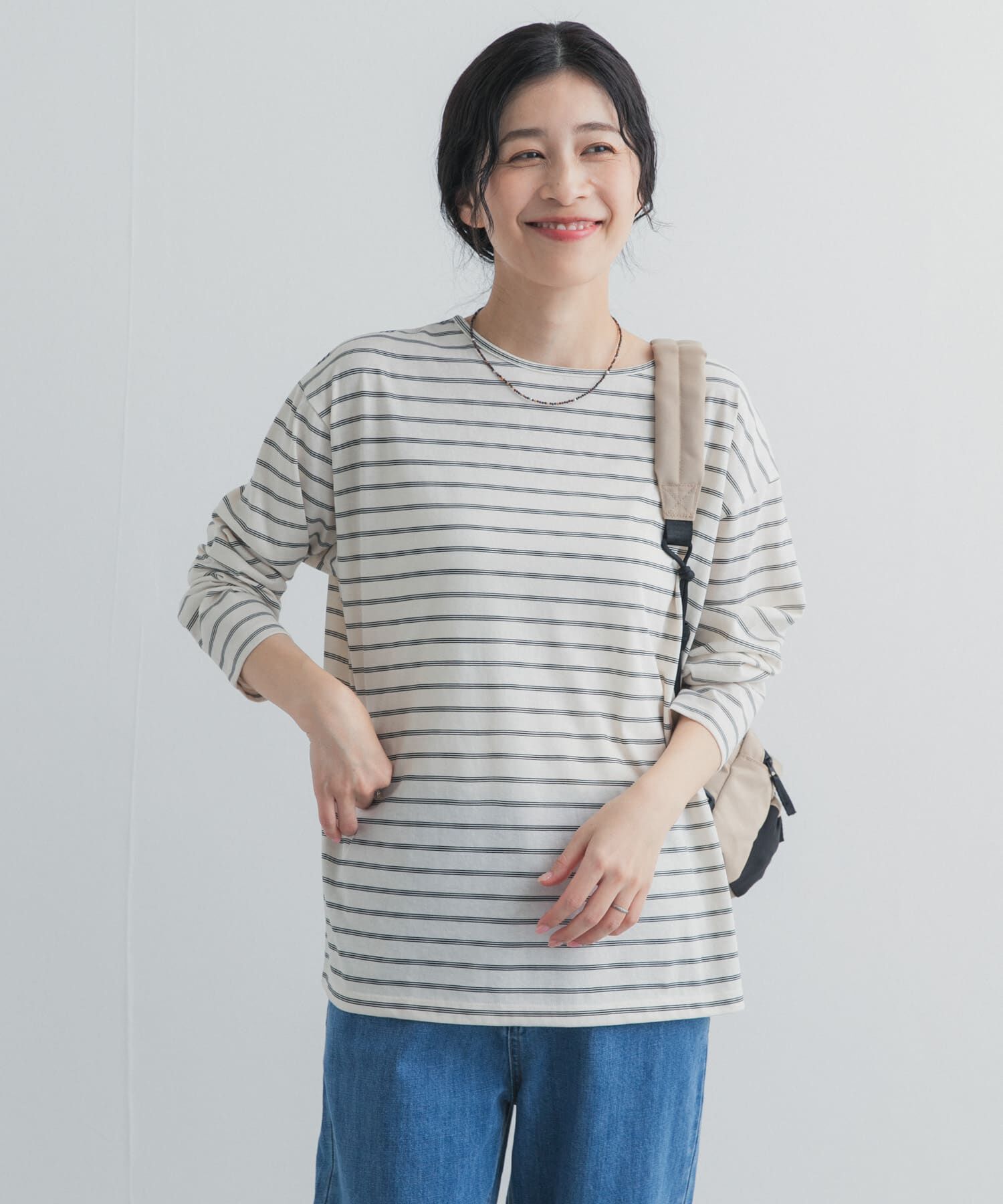 URBAN RESEARCH DOORS「バック刺繍ロングスリーブTシャツ」|Tシャツ・カットソー|