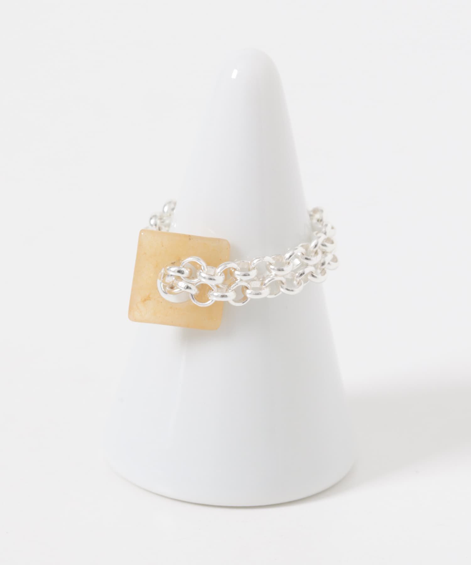 SMELLY「SMELLY so&rsquo;　redaventurine chain ring」|リング|