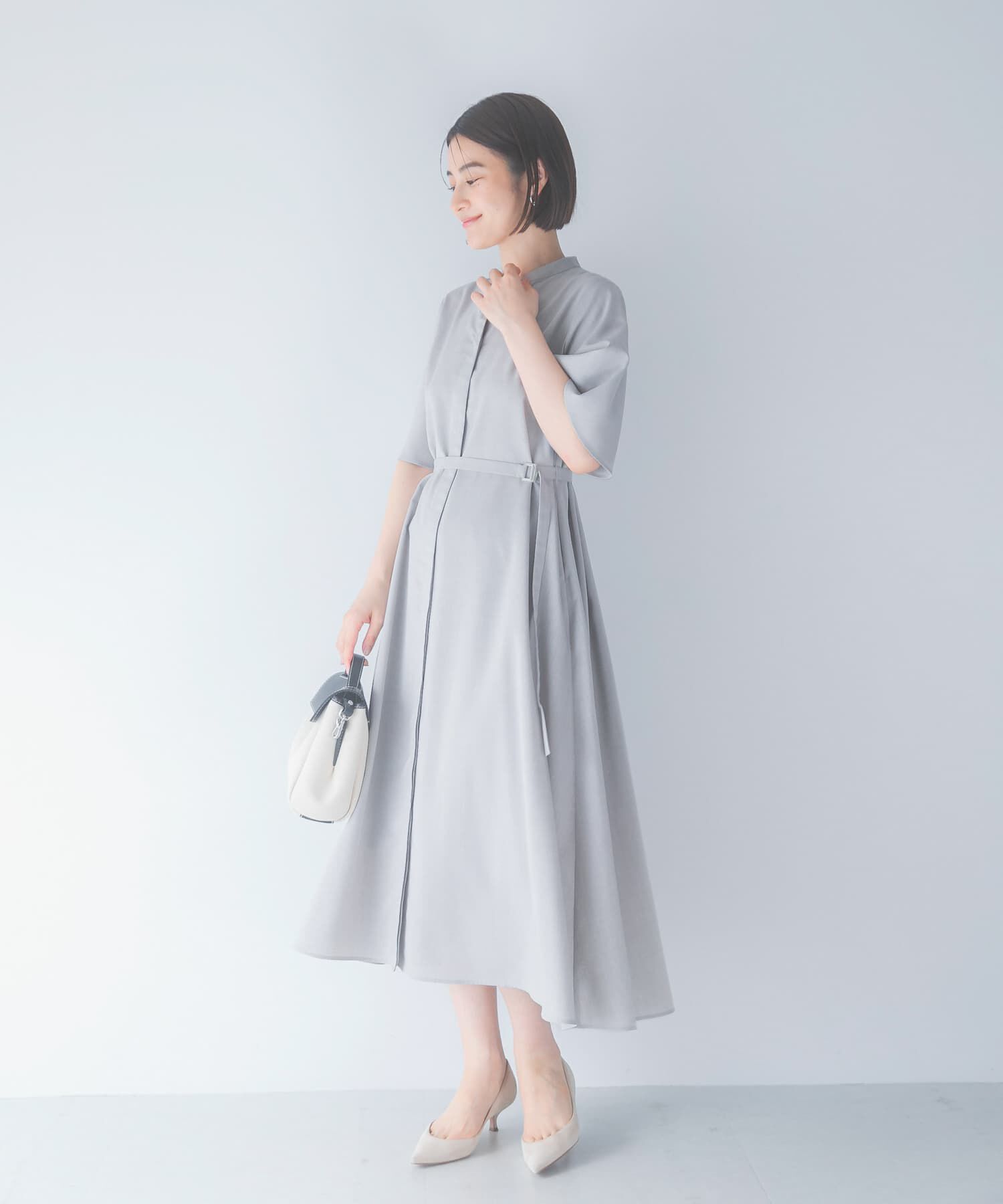 URBAN RESEARCH ROSSO「ウォッシャブルフレアスリーブワンピース」|ワンピース|