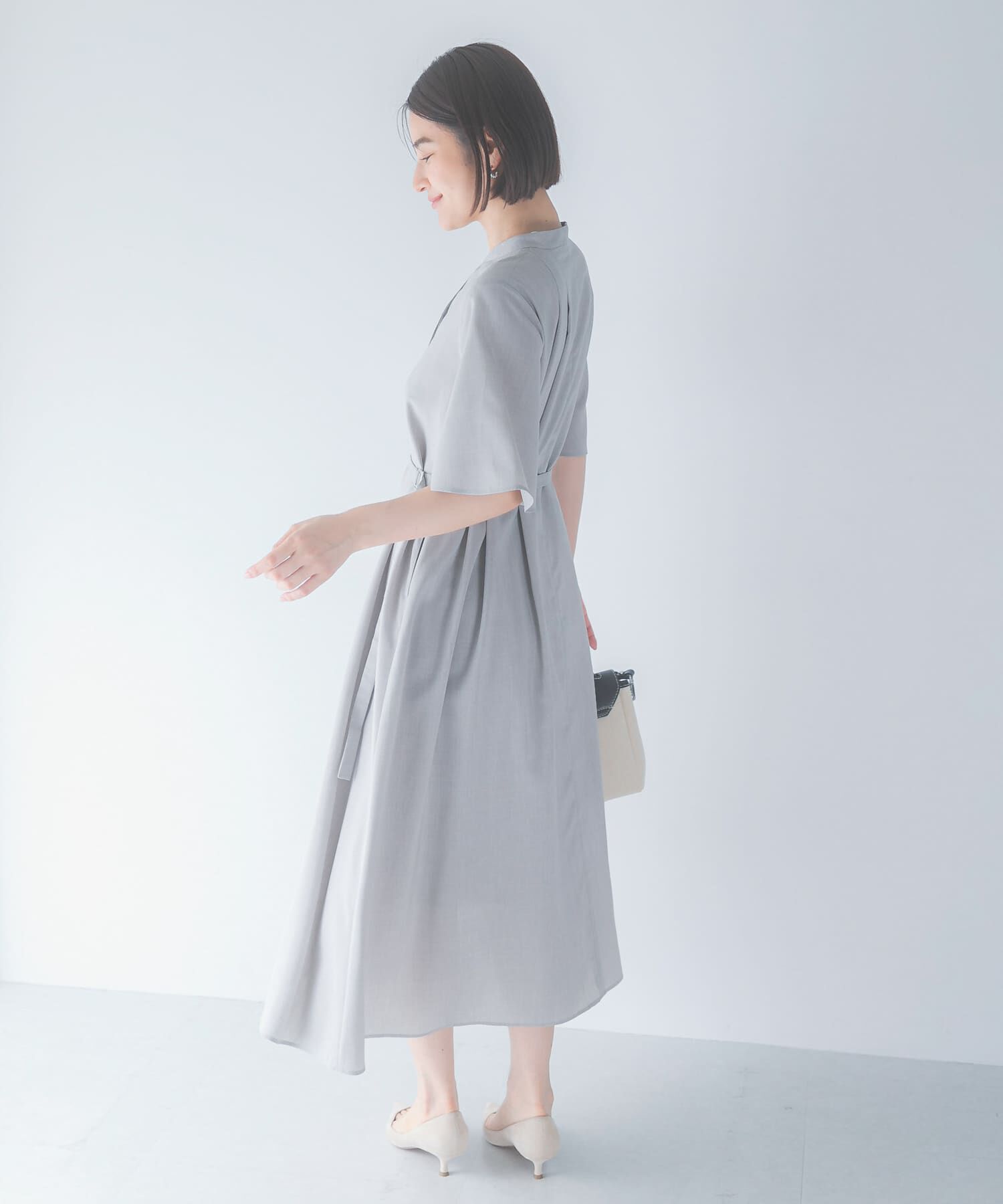 URBAN RESEARCH ROSSO「ウォッシャブルフレアスリーブワンピース」|ワンピース|