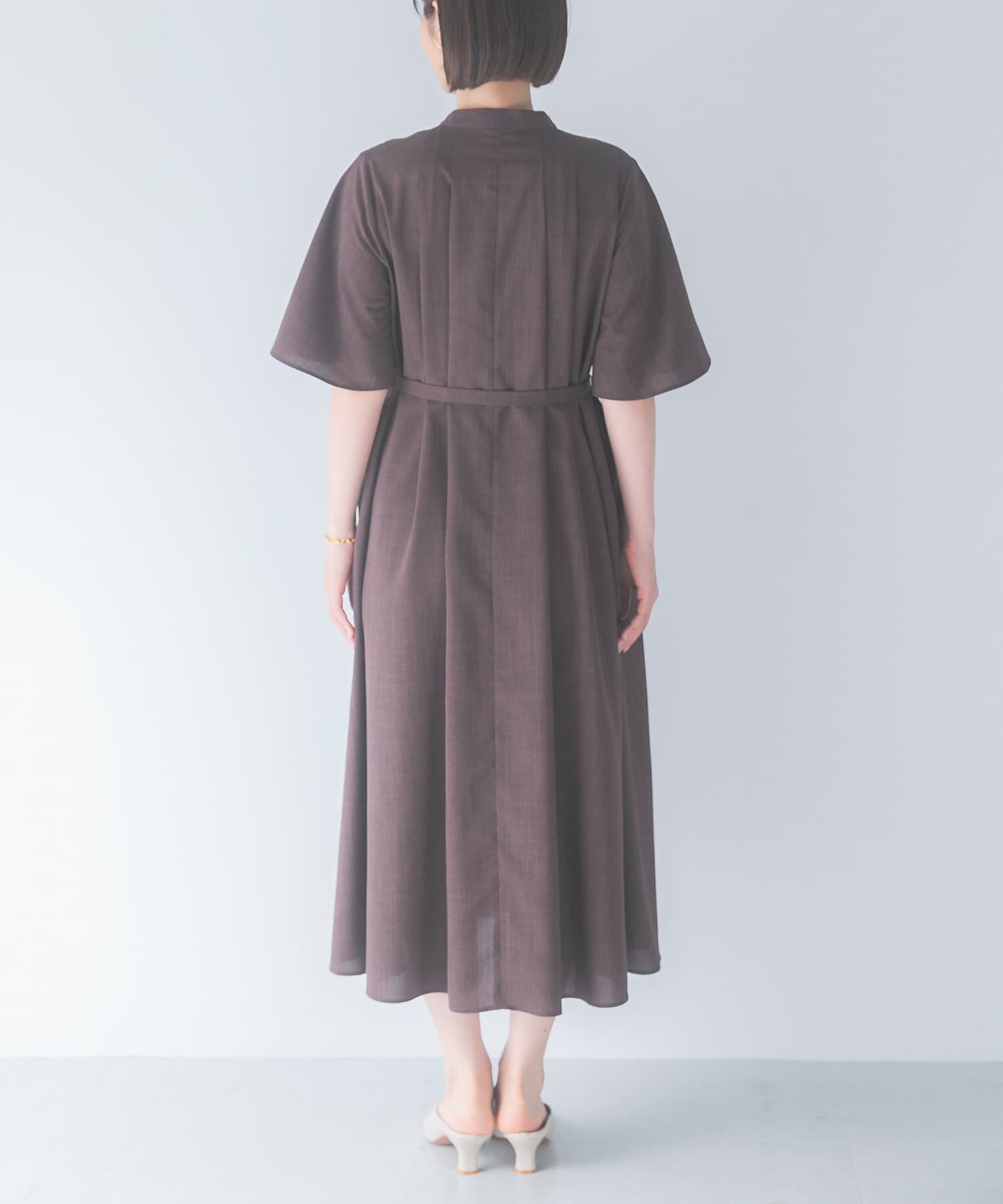 URBAN RESEARCH ROSSO「ウォッシャブルフレアスリーブワンピース」|ワンピース|
