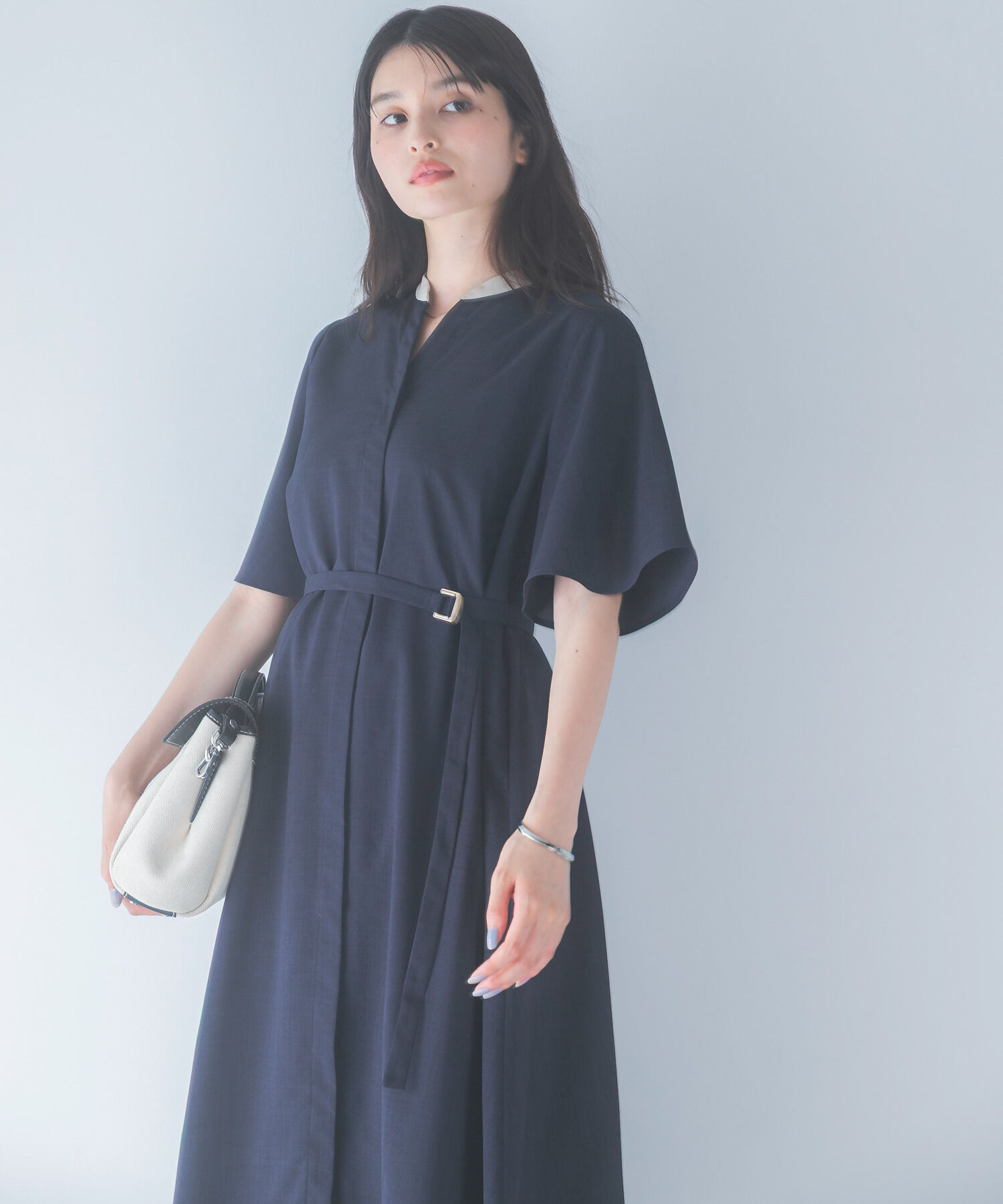 URBAN RESEARCH ROSSO「ウォッシャブルフレアスリーブワンピース」|ワンピース|