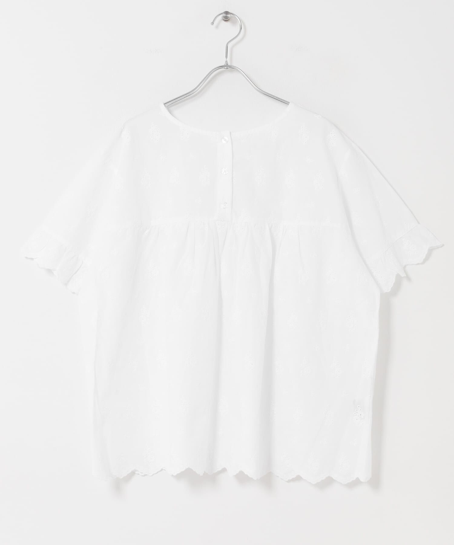 URBAN RESEARCH DOORS「アイレットレース2wayブラウス」|シャツ・ブラウス|