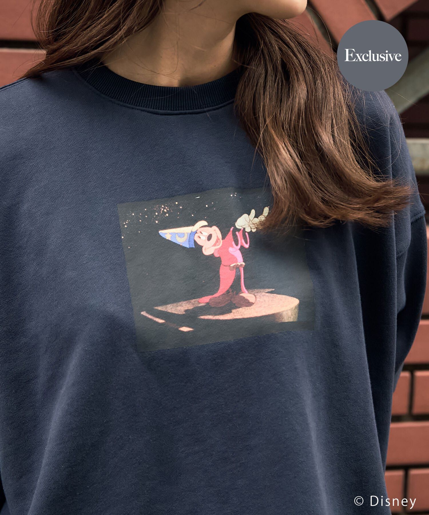 URBAN RESEARCH「別注/Disney/ビッグスウェット」|スウェット・ジャージ|ネイビー