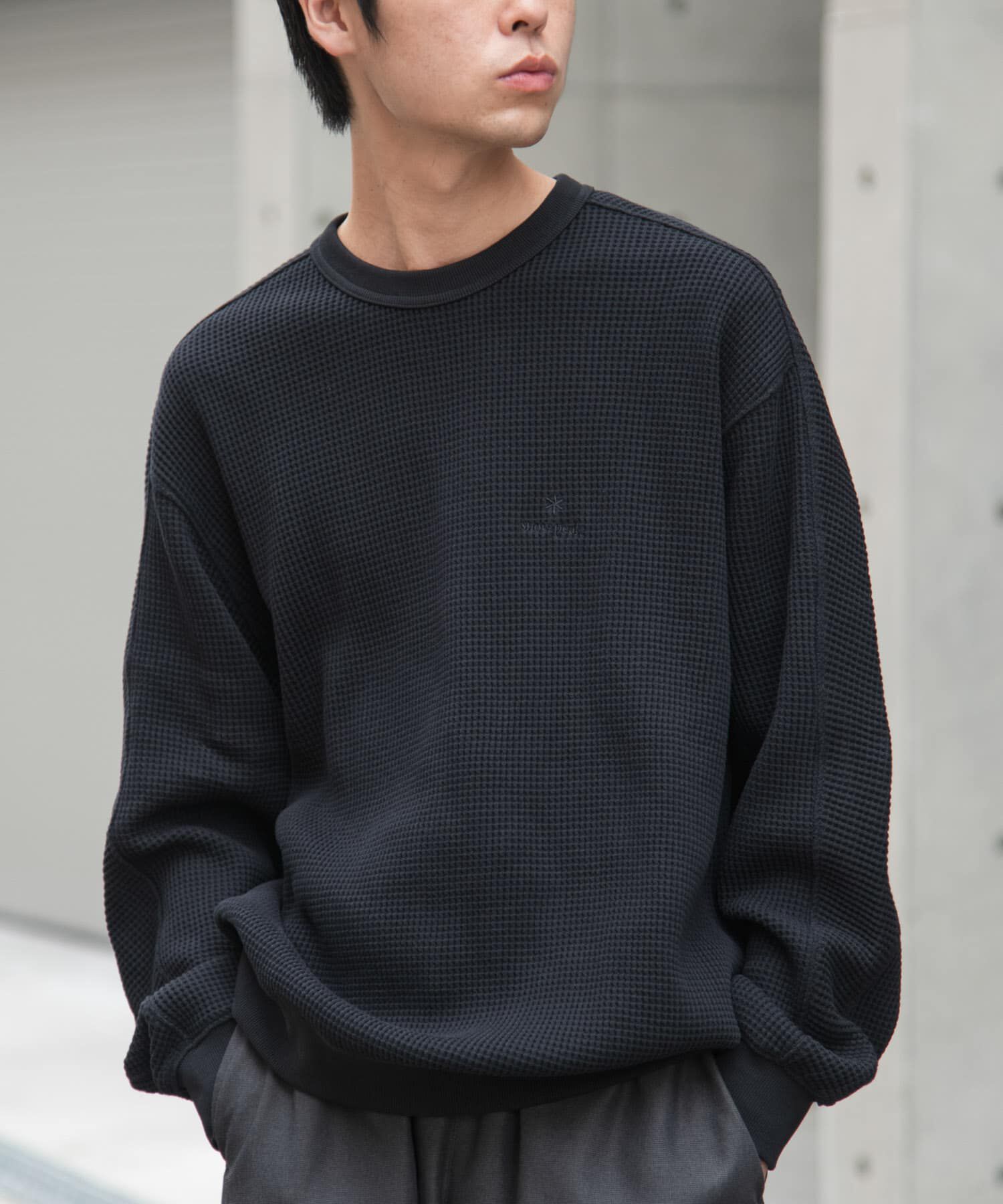 URBAN RESEARCH DOORS「『別注』Snow Peak Apparel&times;DOORS　HEAVYWEIGHT WAFFLE PULLOVER」|Tシャツ・カットソー|