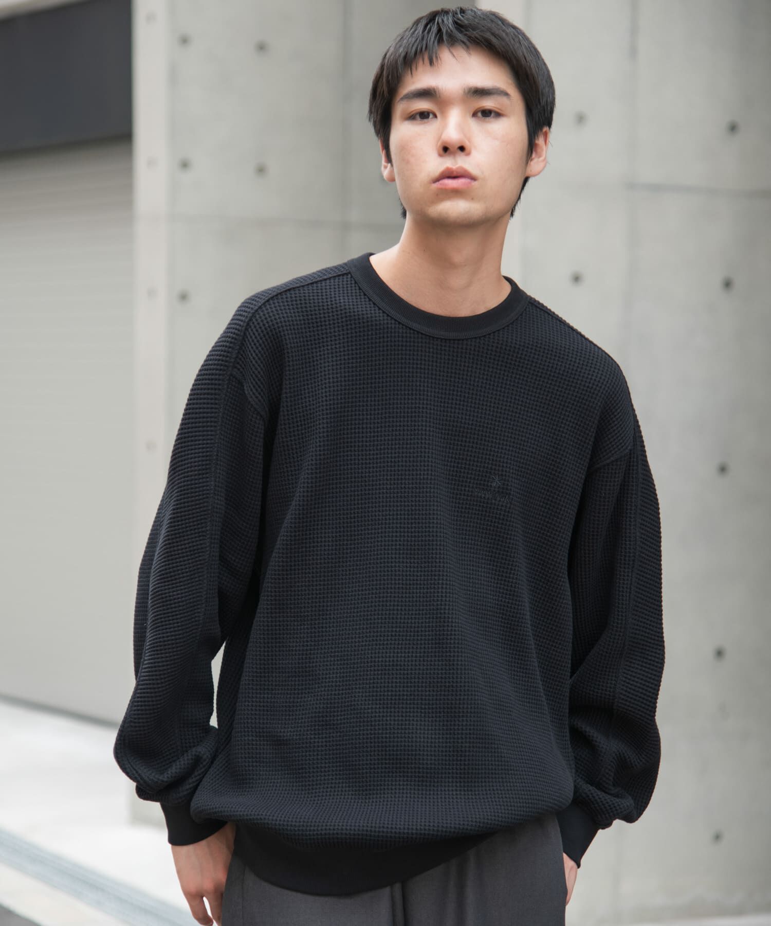URBAN RESEARCH DOORS「『別注』Snow Peak Apparel&times;DOORS　HEAVYWEIGHT WAFFLE PULLOVER」|Tシャツ・カットソー|