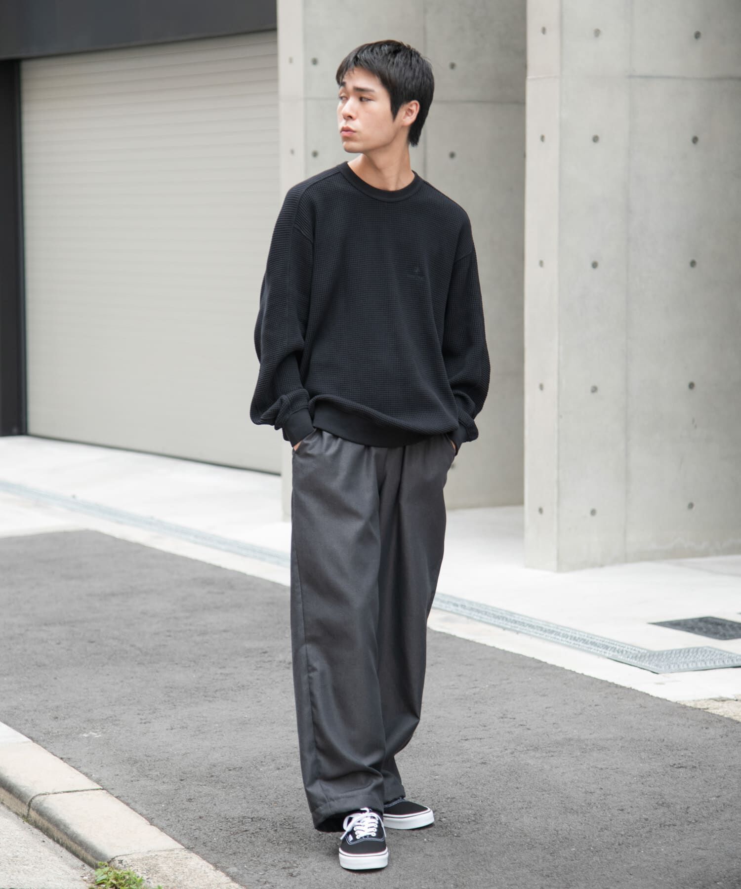 URBAN RESEARCH DOORS「『別注』Snow Peak Apparel&times;DOORS　HEAVYWEIGHT WAFFLE PULLOVER」|Tシャツ・カットソー|