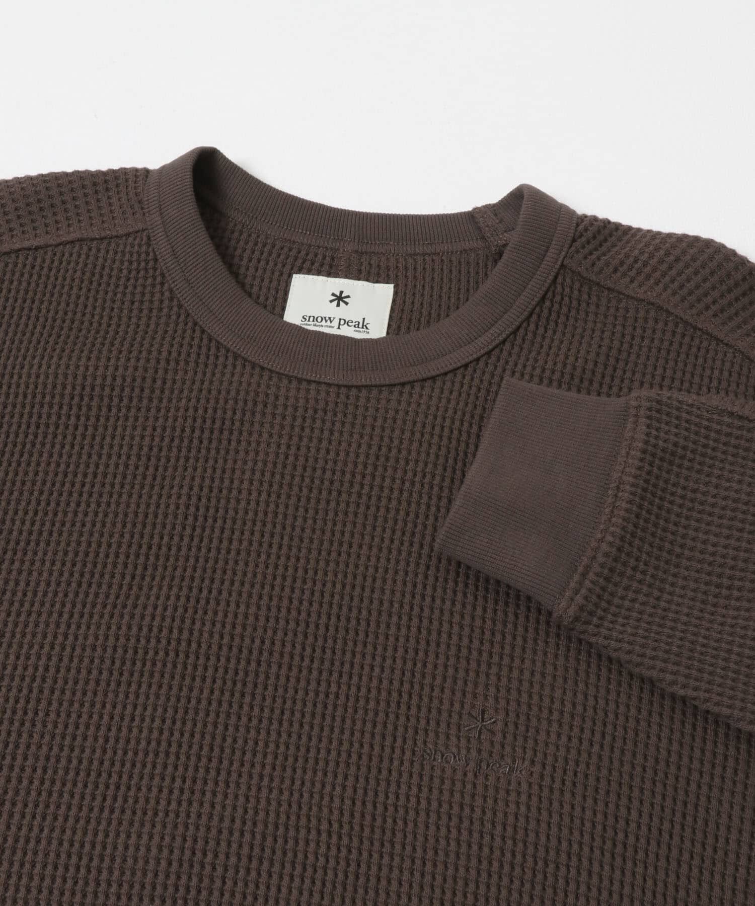 URBAN RESEARCH DOORS「『別注』Snow Peak Apparel&times;DOORS　HEAVYWEIGHT WAFFLE PULLOVER」|Tシャツ・カットソー|