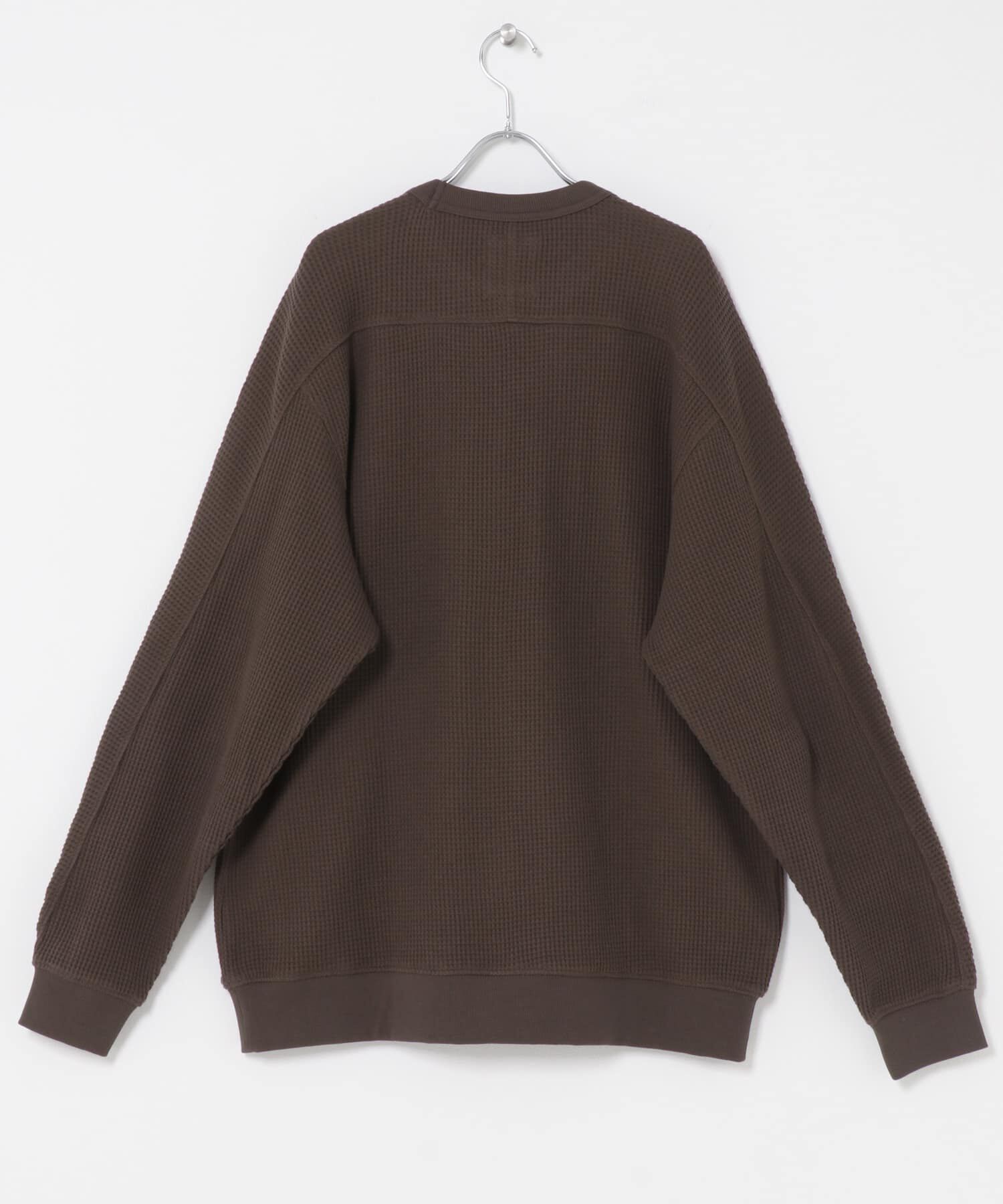 URBAN RESEARCH DOORS「『別注』Snow Peak Apparel&times;DOORS　HEAVYWEIGHT WAFFLE PULLOVER」|Tシャツ・カットソー|