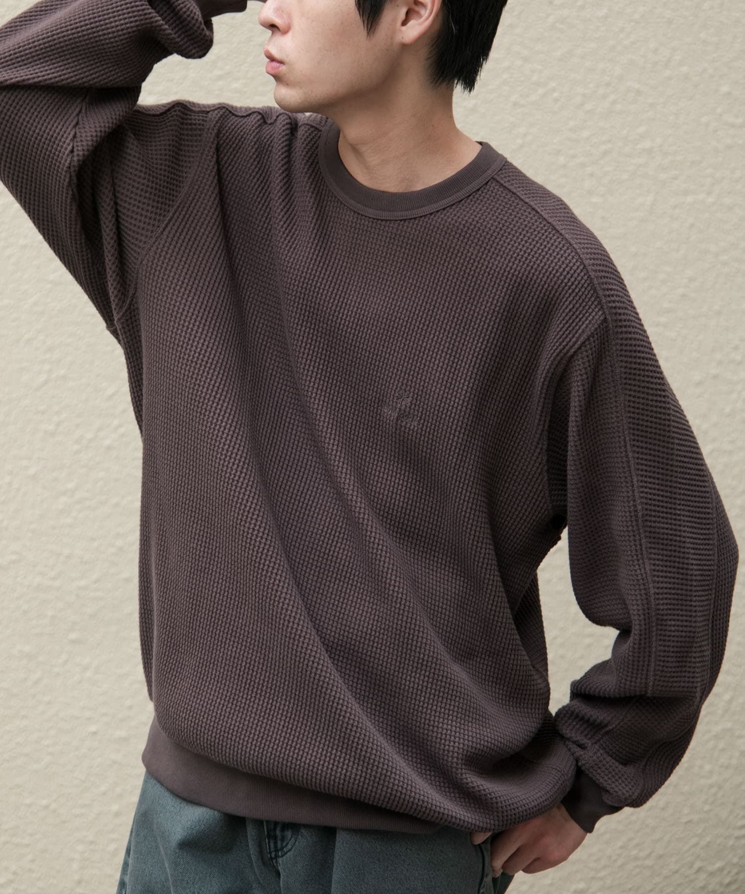 URBAN RESEARCH DOORS「『別注』Snow Peak Apparel&times;DOORS　HEAVYWEIGHT WAFFLE PULLOVER」|Tシャツ・カットソー|
