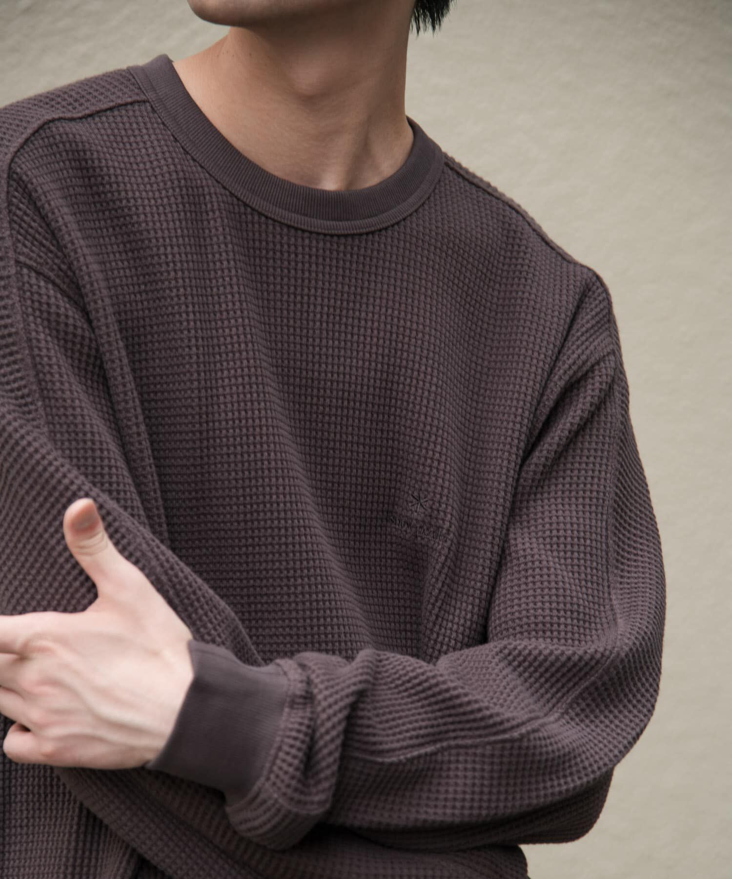 URBAN RESEARCH DOORS「『別注』Snow Peak Apparel&times;DOORS　HEAVYWEIGHT WAFFLE PULLOVER」|Tシャツ・カットソー|