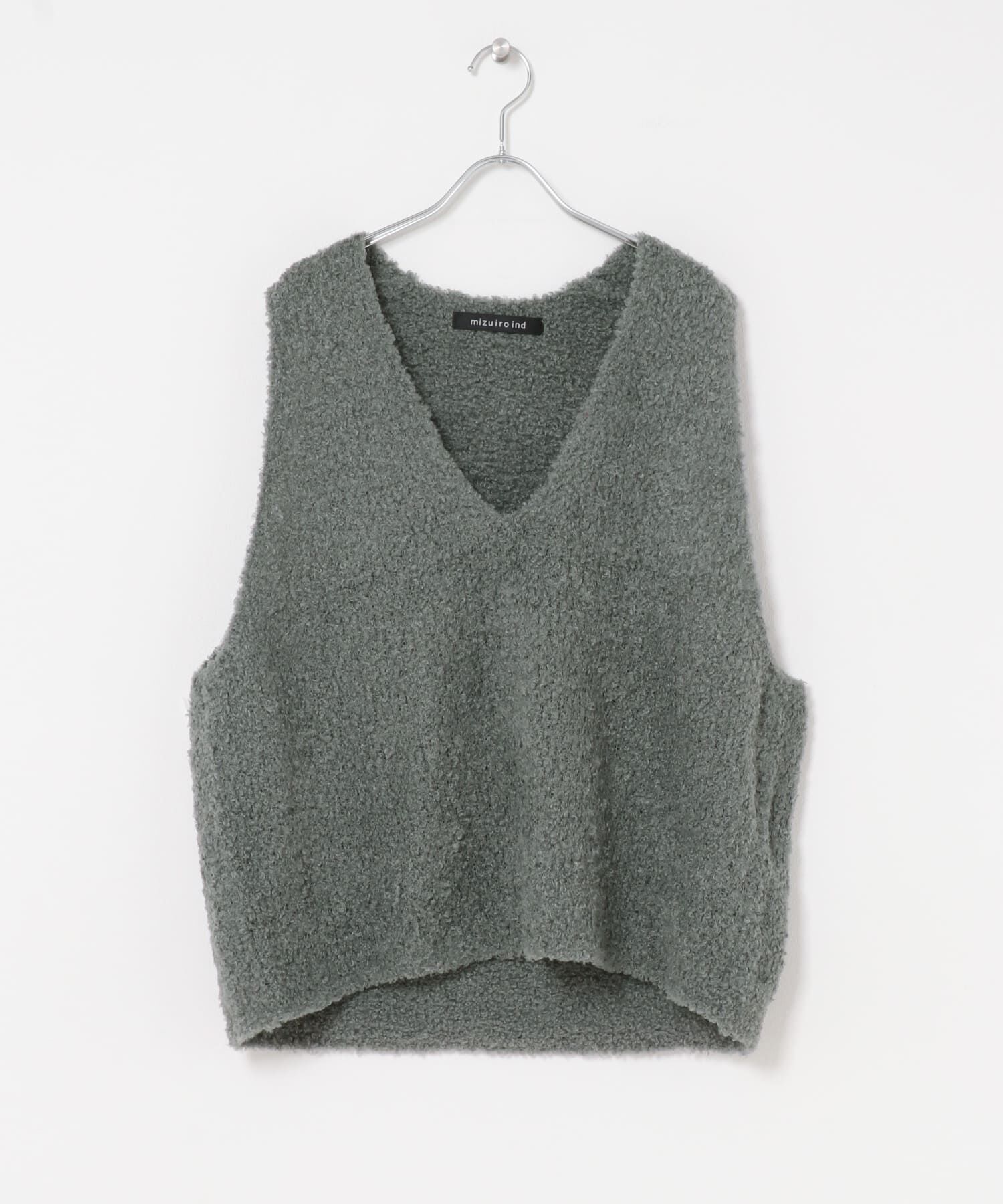 URBAN RESEARCH DOORS「mizuiro ind　HAIRY YARN V NECK PULLOVER」|ニット・セーター|