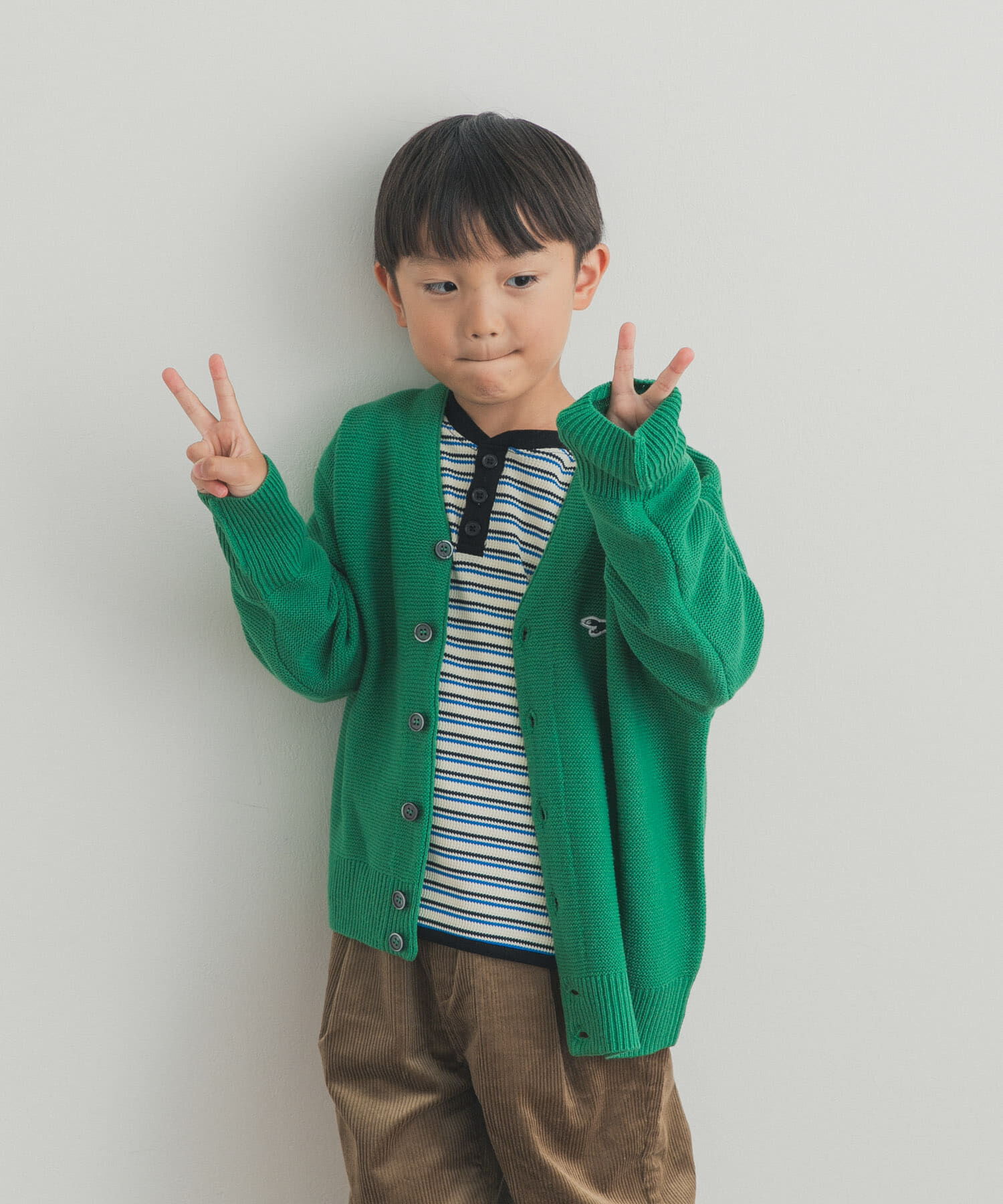 URBAN RESEARCH DOORS「『WEB/一部店舗限定ｶﾗｰ』『別注』PENNEYS&times;DOORS THE FOX Vﾈｯｸｶｰﾃﾞｨｶ」|ニット・セーター|