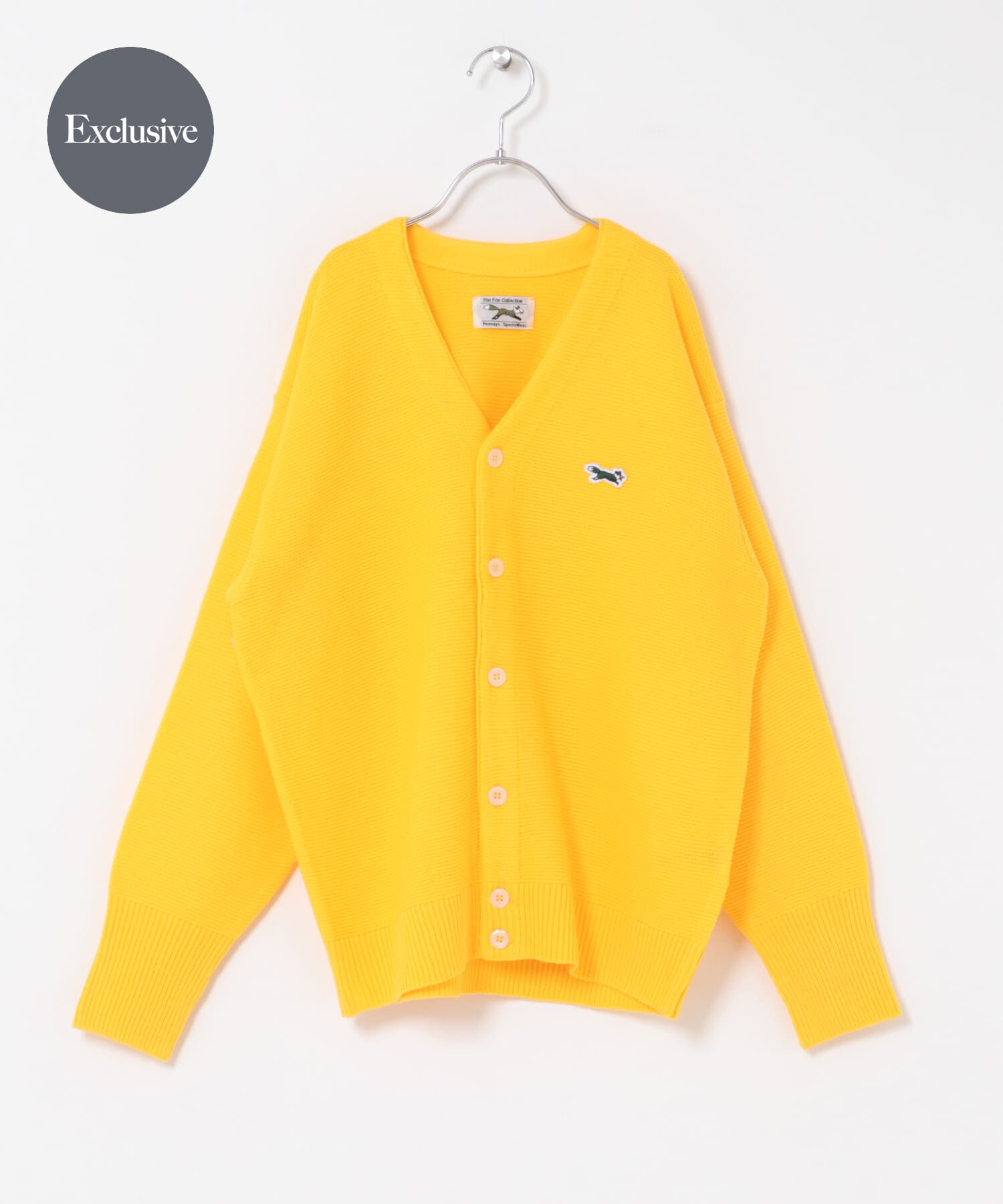 URBAN RESEARCH DOORS「『WEB/一部店舗限定ｶﾗｰ』『150ｻｲｽﾞ』『別注』PENNEYS&times;DOORS THE FOX Vﾈｯ」|ニット・セーター|イエロー