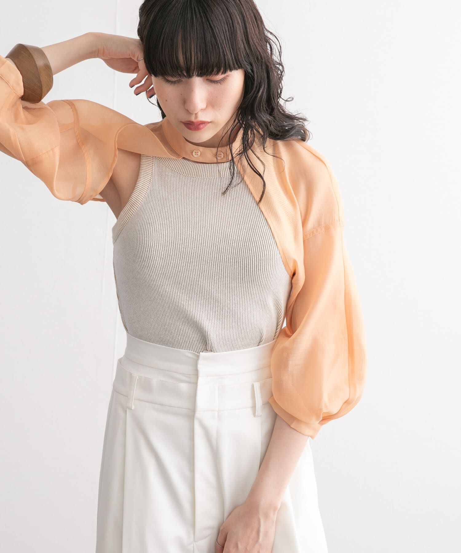  「コクーンスリーブパーツ」|シャツ・ブラウス|