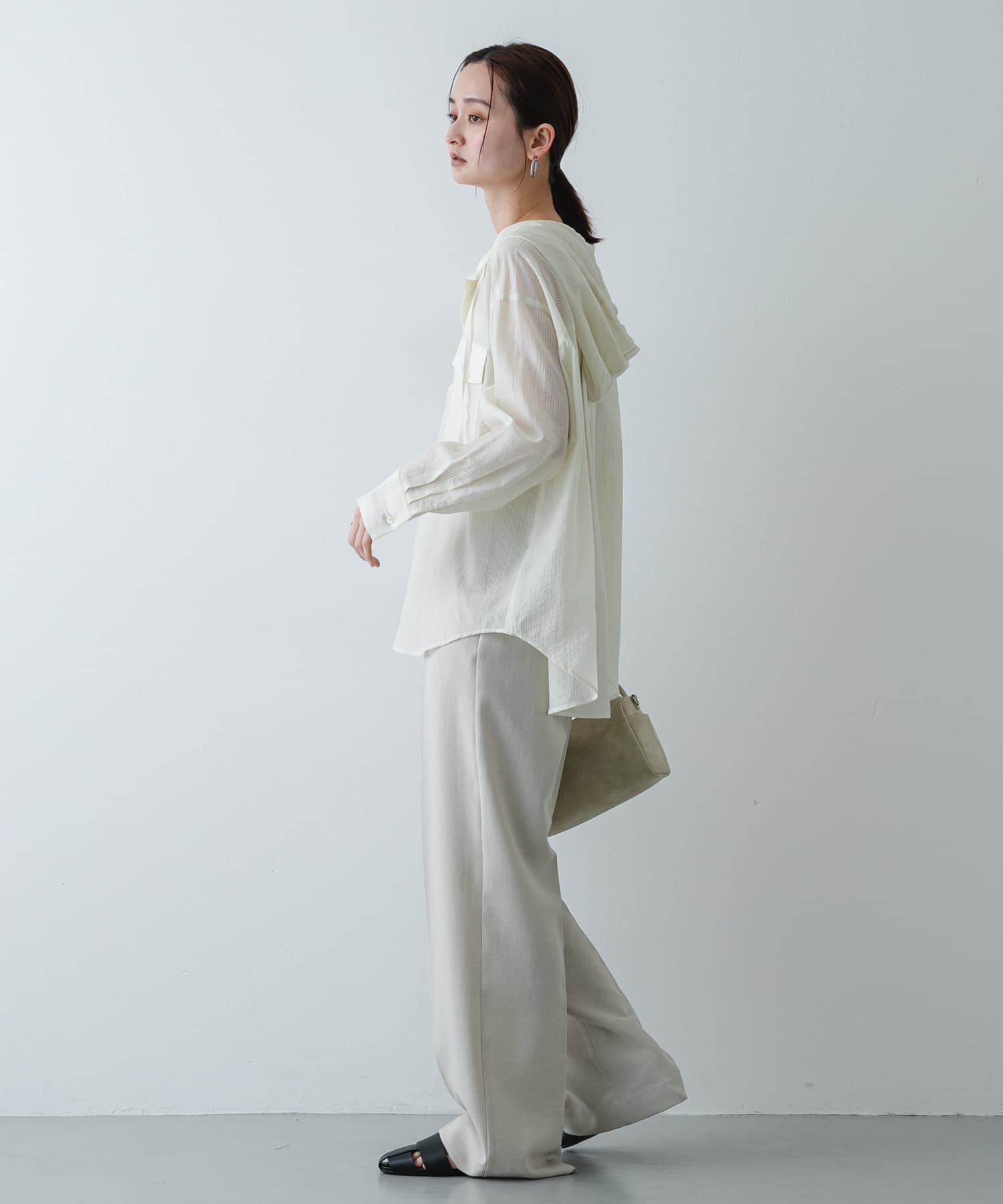 SENSE OF PLACE by URBAN RESEARCH「シアーフーディシャツ」|シャツ・ブラウス|