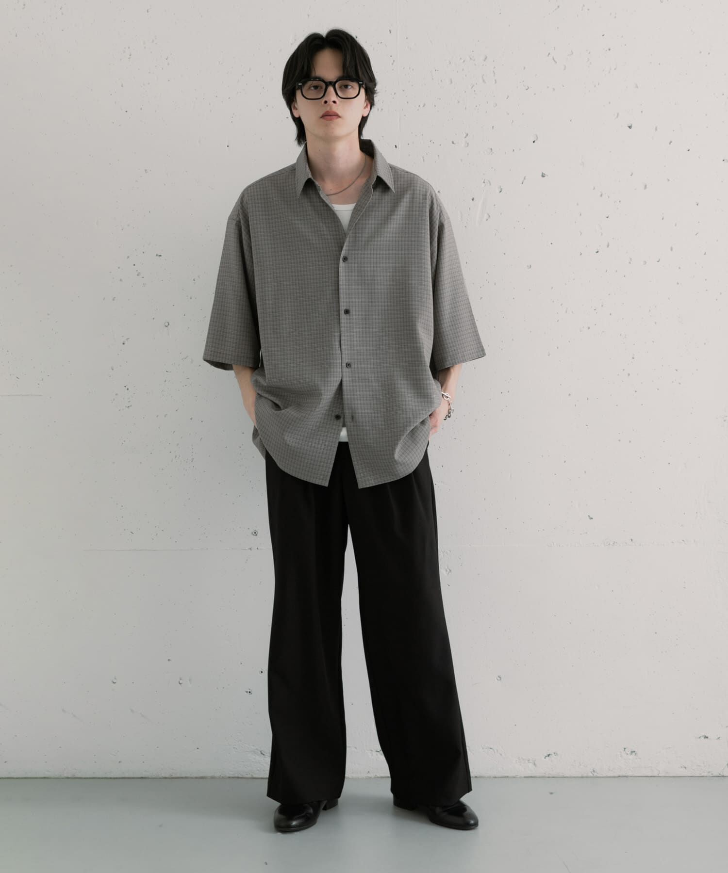 SENSE OF PLACE by URBAN RESEARCH「『ﾕﾆｾｯｸｽ』ﾏｲｸﾛﾁｪｯｸｴｸｽﾄﾗﾙｰｽﾞｼｮｰﾄｽﾘｰﾌ 」|シャツ・ブラウス|